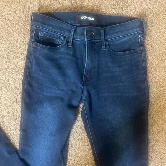 Express Leggings Jeans Stretch Long Length Mid Rise Super Soft - Picture 5 of 9